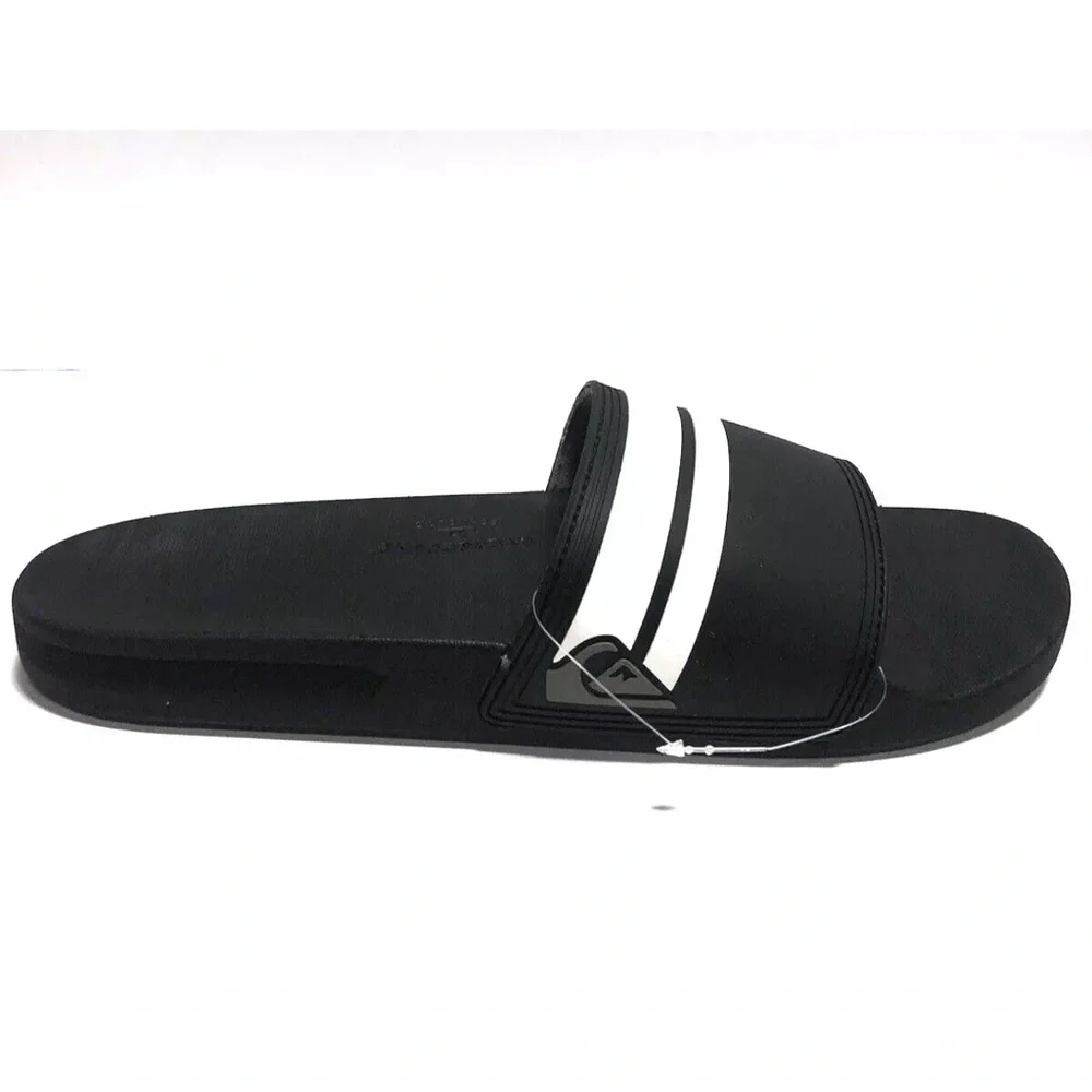 Quicksilver Men’s Rivi, Black Slide Sandals, Size 13 D.